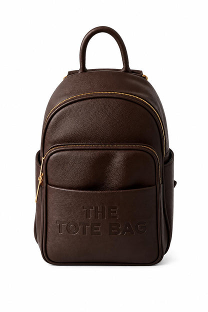 Mini Backpack with Multi compartment Zip Closure