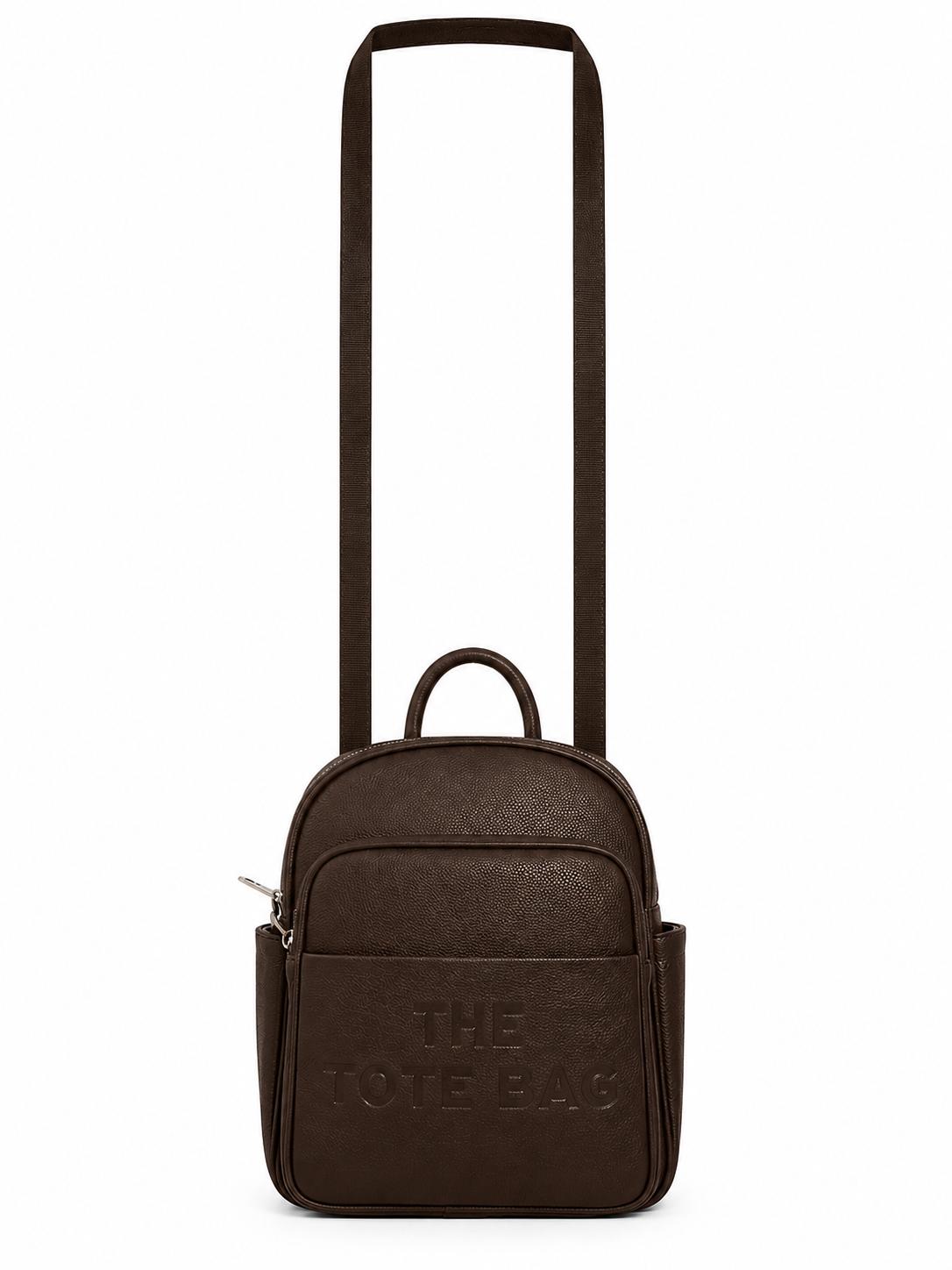 Mini Backpack with Multi compartment Zip Closure